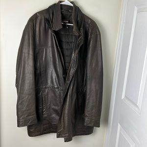 Danier Leather Boyfriend Oversized Biker Outerwear Jacket Size XL